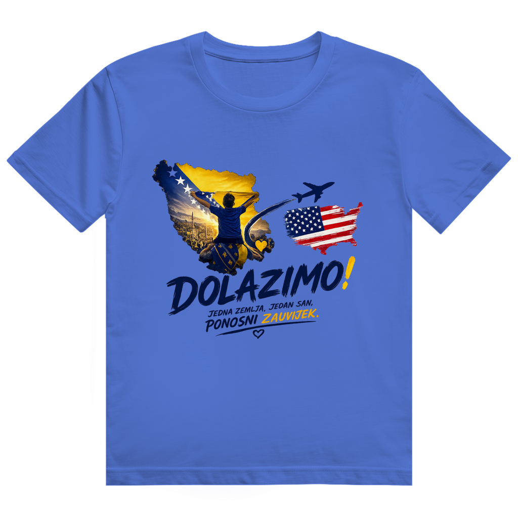 Men's Heavy Cotton T-Shirt - Dolazi Bosna Ponosna | Front Print