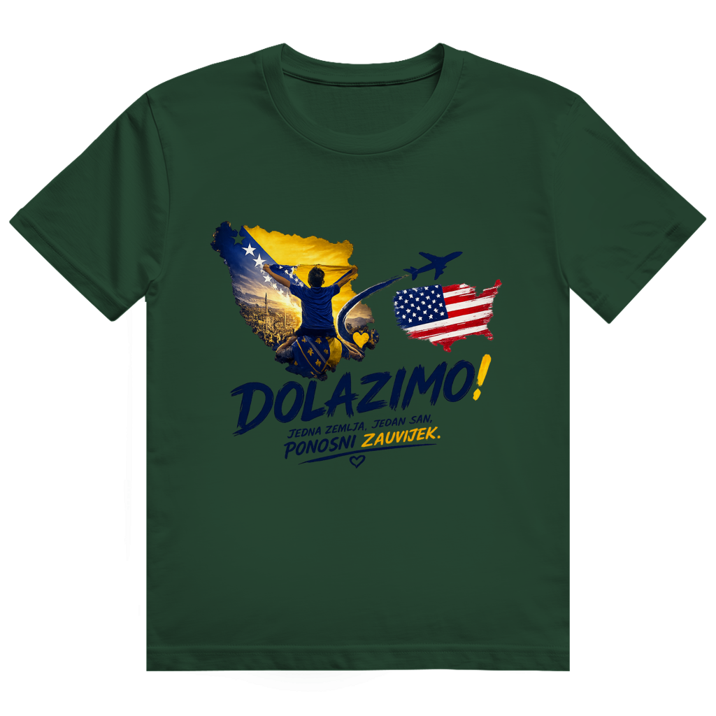Men's Heavy Cotton T-Shirt - Dolazi Bosna Ponosna | Front Print