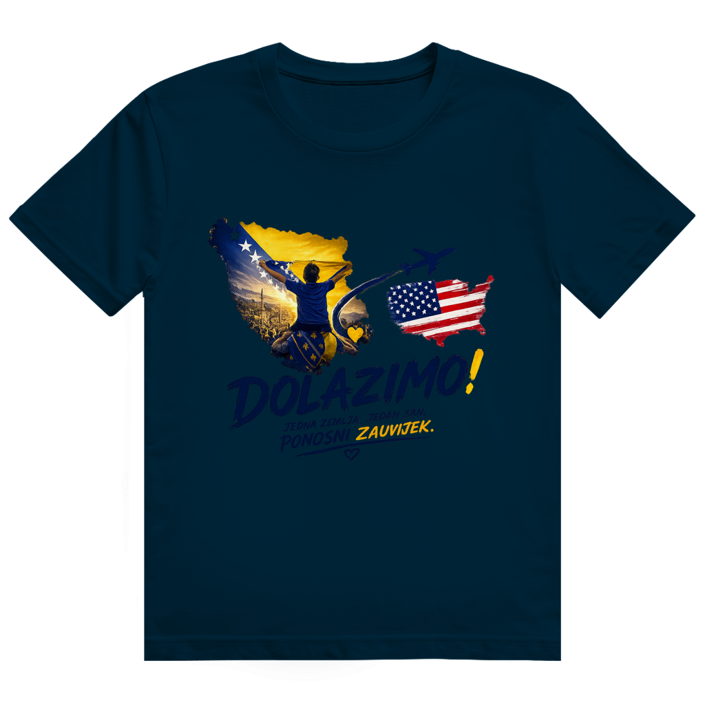 Men's Heavy Cotton T-Shirt - Dolazi Bosna Ponosna | Front Print