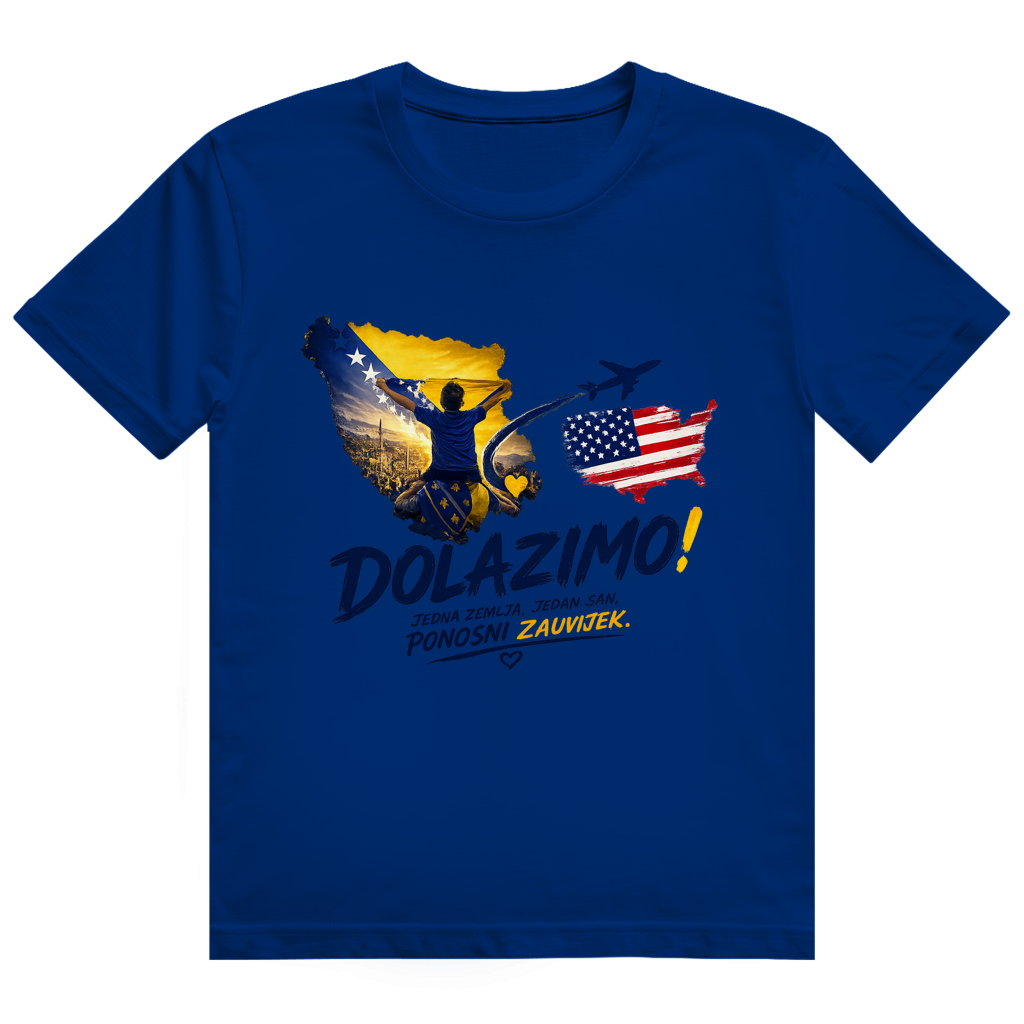 Men's Heavy Cotton T-Shirt - Dolazi Bosna Ponosna | Front Print