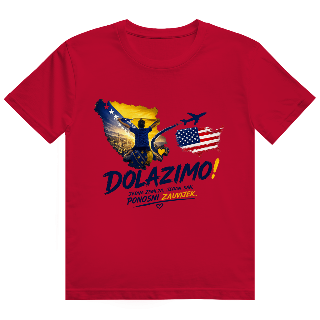 Men's Heavy Cotton T-Shirt - Dolazi Bosna Ponosna | Front Print