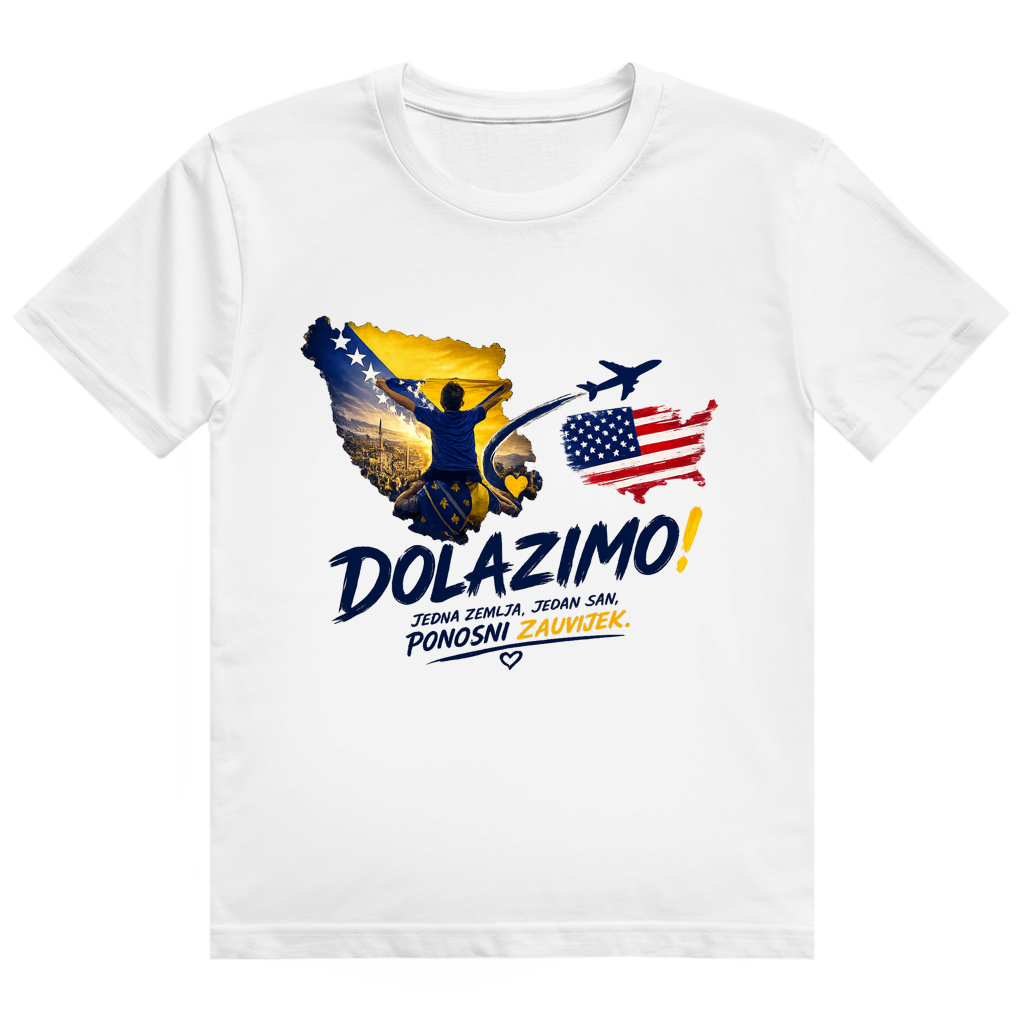 Men's Heavy Cotton T-Shirt - Dolazi Bosna Ponosna | Front Print