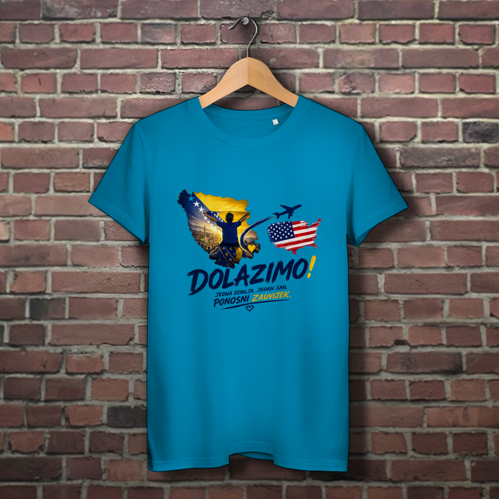 Women's Premium Organic T-Shirt - Dolazi Bosna Ponosna | Front Print