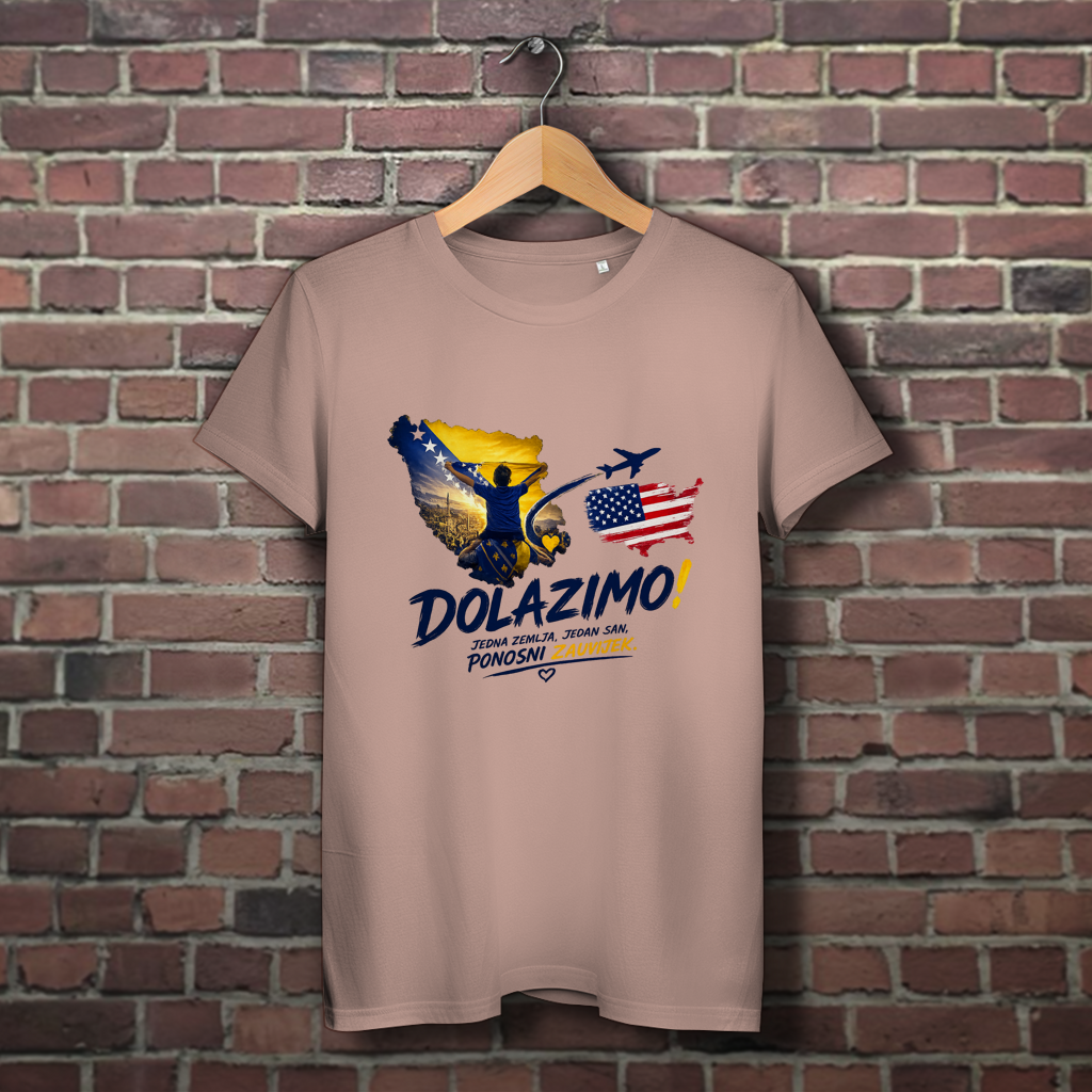 Women's Premium Organic T-Shirt - Dolazi Bosna Ponosna | Front Print