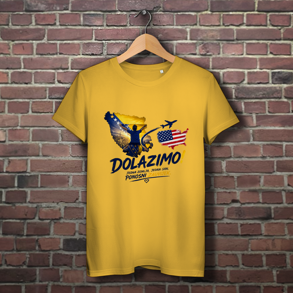 Women's Premium Organic T-Shirt - Dolazi Bosna Ponosna | Front Print