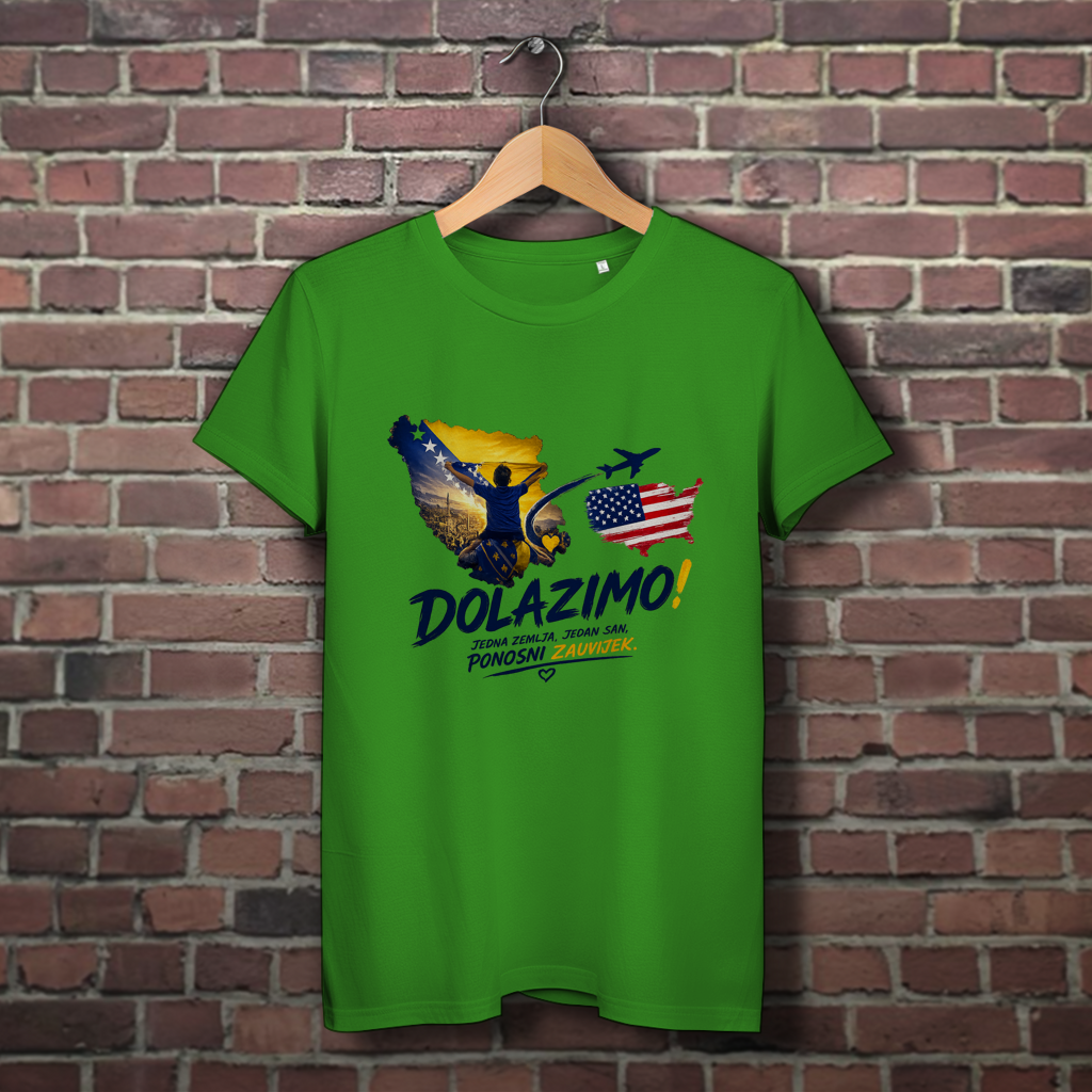 Women's Premium Organic T-Shirt - Dolazi Bosna Ponosna | Front Print