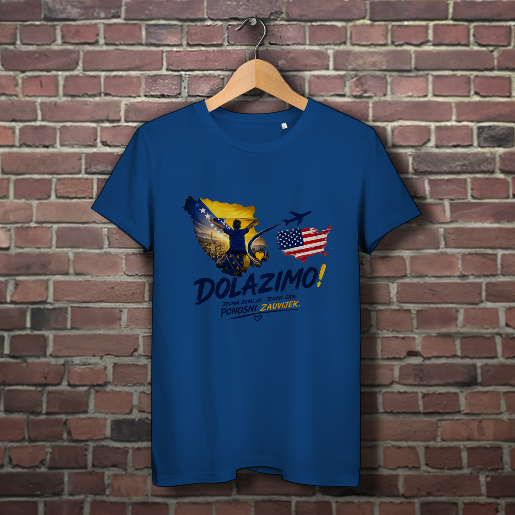 Women's Premium Organic T-Shirt - Dolazi Bosna Ponosna | Front Print