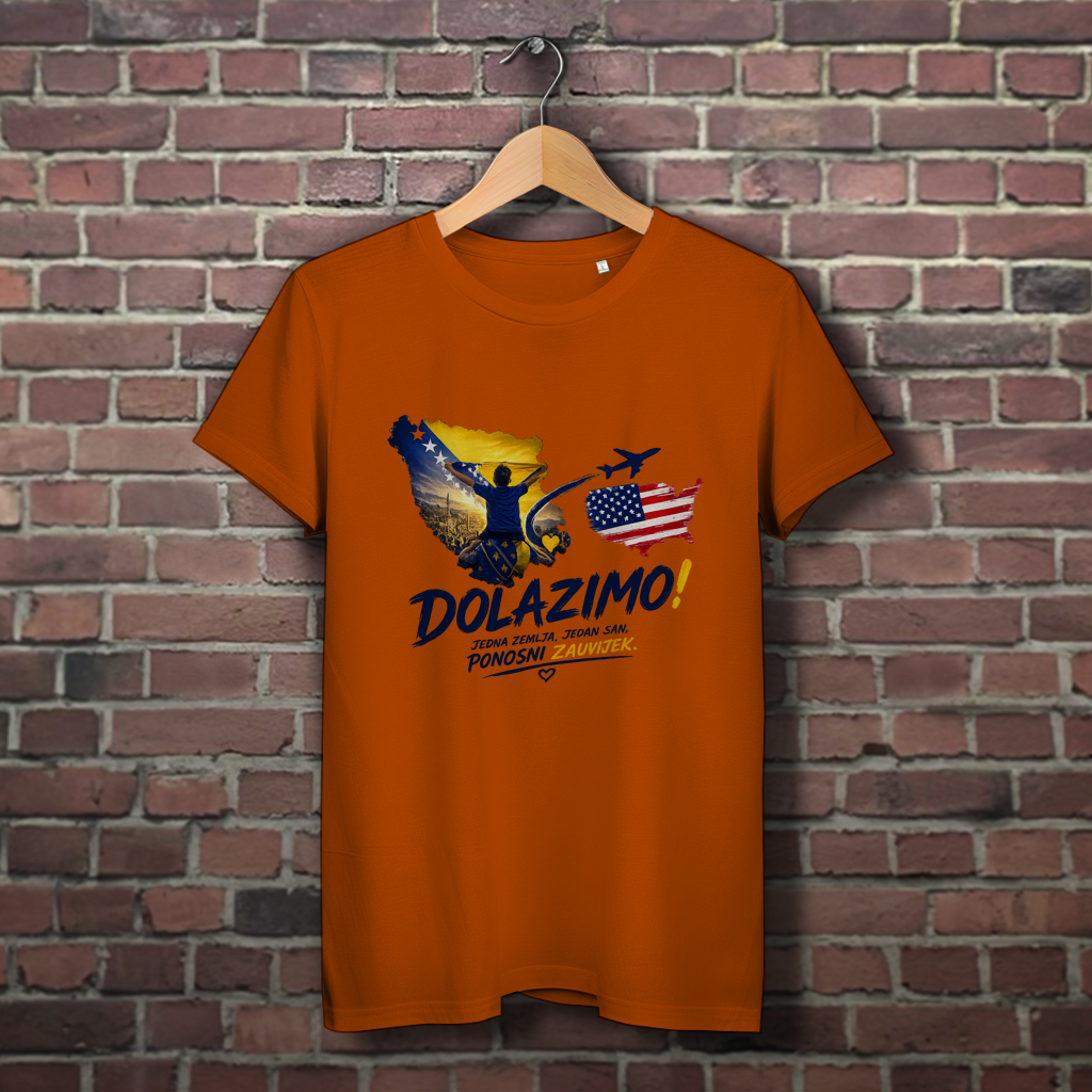 Women's Premium Organic T-Shirt - Dolazi Bosna Ponosna | Front Print