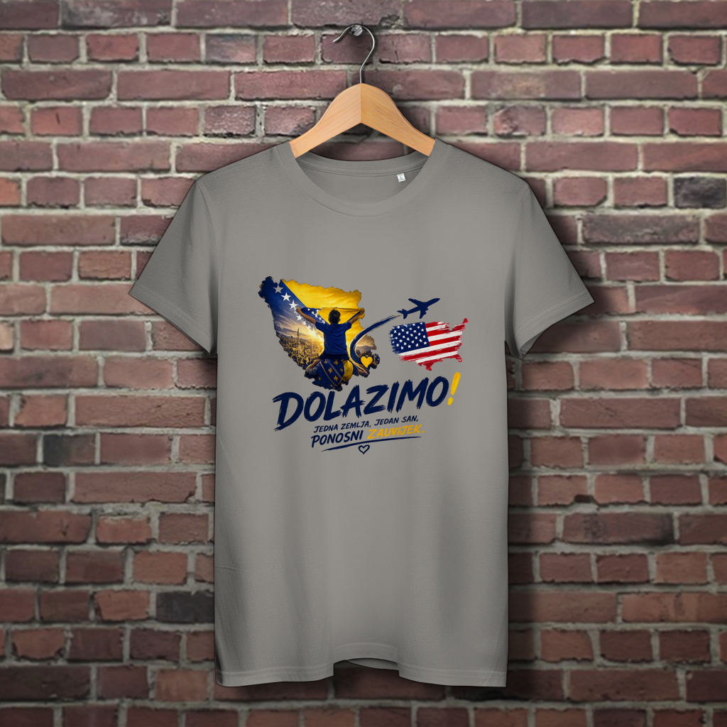 Women's Premium Organic T-Shirt - Dolazi Bosna Ponosna | Front Print