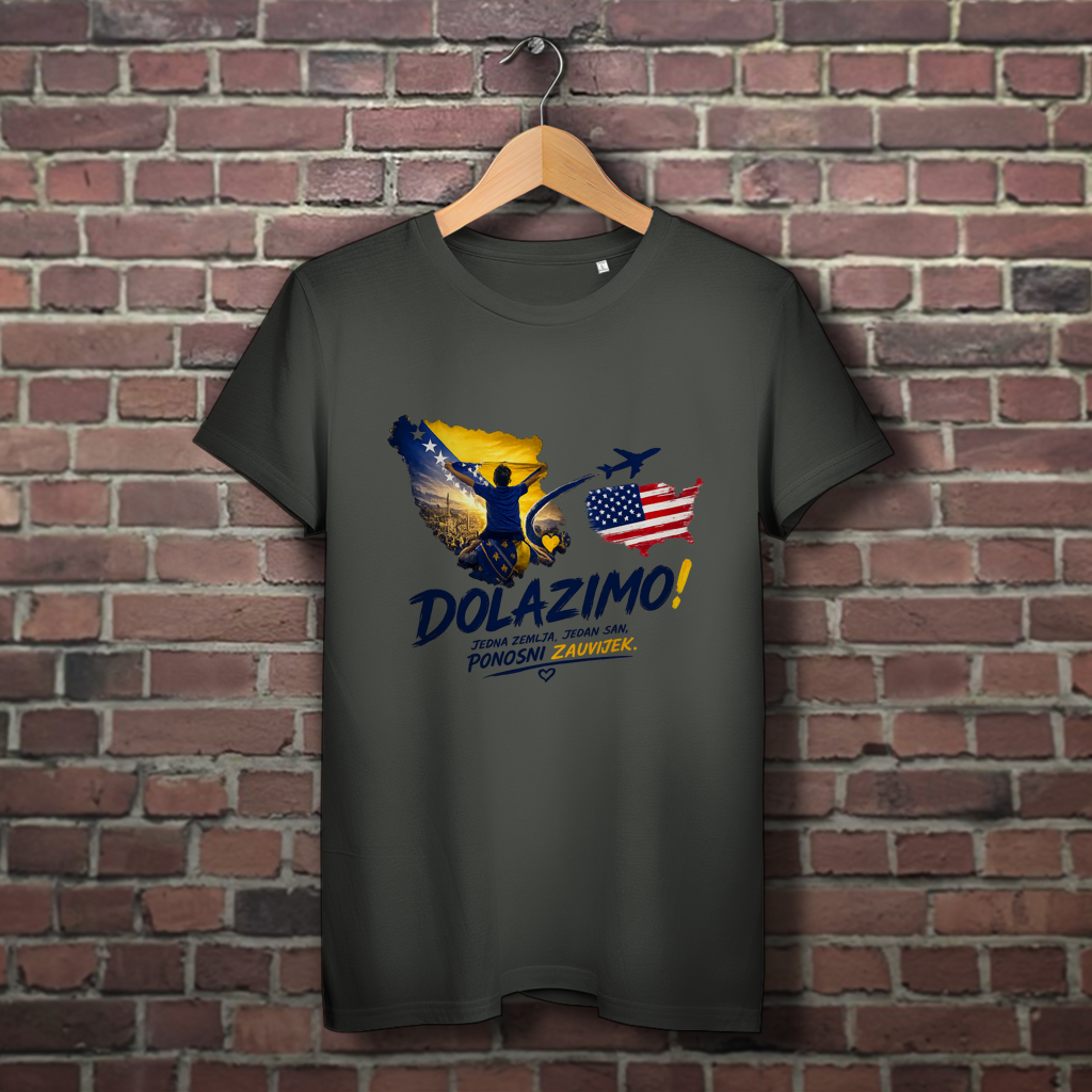 Women's Premium Organic T-Shirt - Dolazi Bosna Ponosna | Front Print