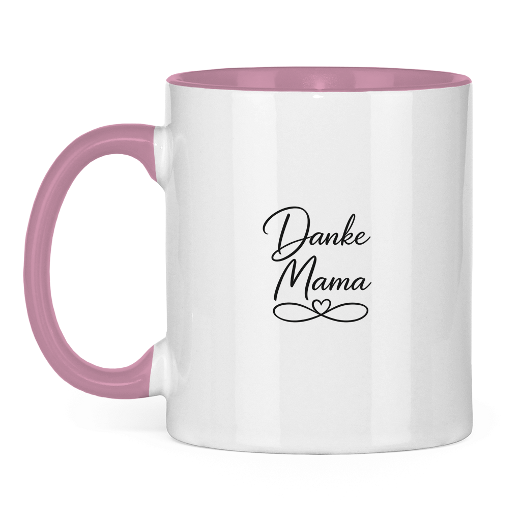 Two-tone "Thanks Mom" Mug - Coffee Mug with Colored Interior Gift