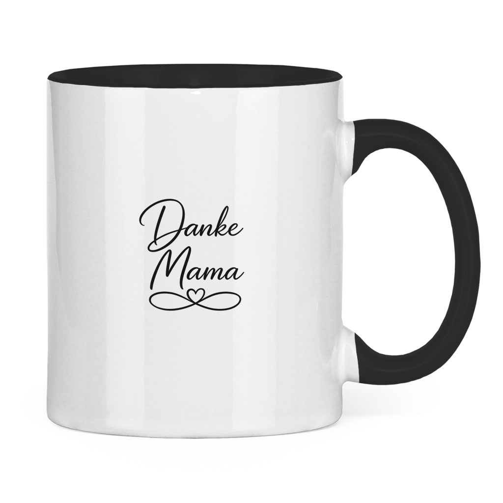 Two-tone "Thanks Mom" Mug - Coffee Mug with Colored Interior Gift