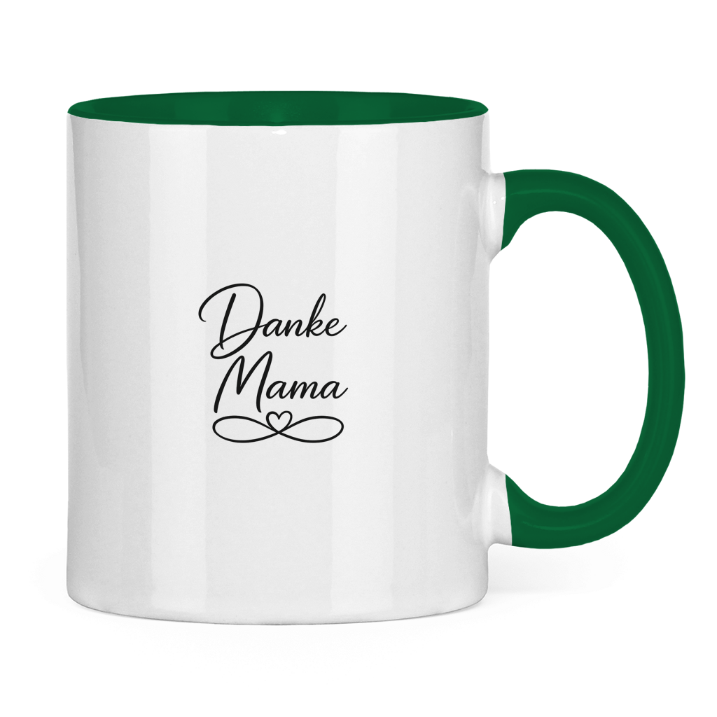 Two-tone "Thanks Mom" Mug - Coffee Mug with Colored Interior Gift