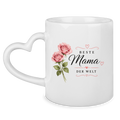 Beste Mama der Welt Tasse mit Rosen – Geschenk für Muttertag Blumen Kaffeetasse