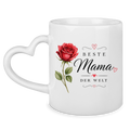 Tasse „Beste Mama der Welt“ mit Rose – Geschenk Muttertag Kaffeetasse Blumen Design