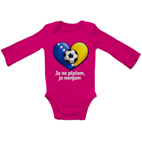 Baby Bio Long-Sleeve Bodysuit - No, I'm not crying, I'm cheering | Front Print