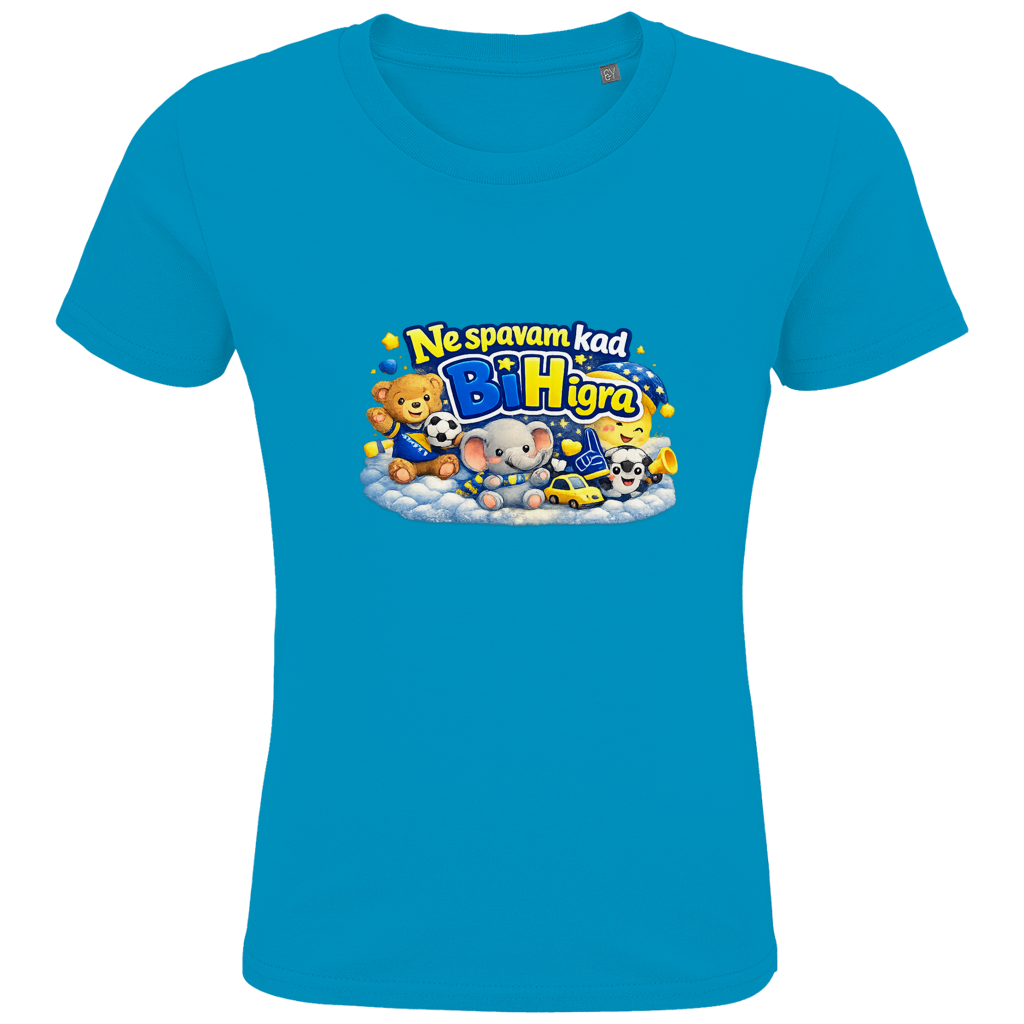 Kids Premium Organic T-Shirt - I don't sleep when BiH plays | Frontprint