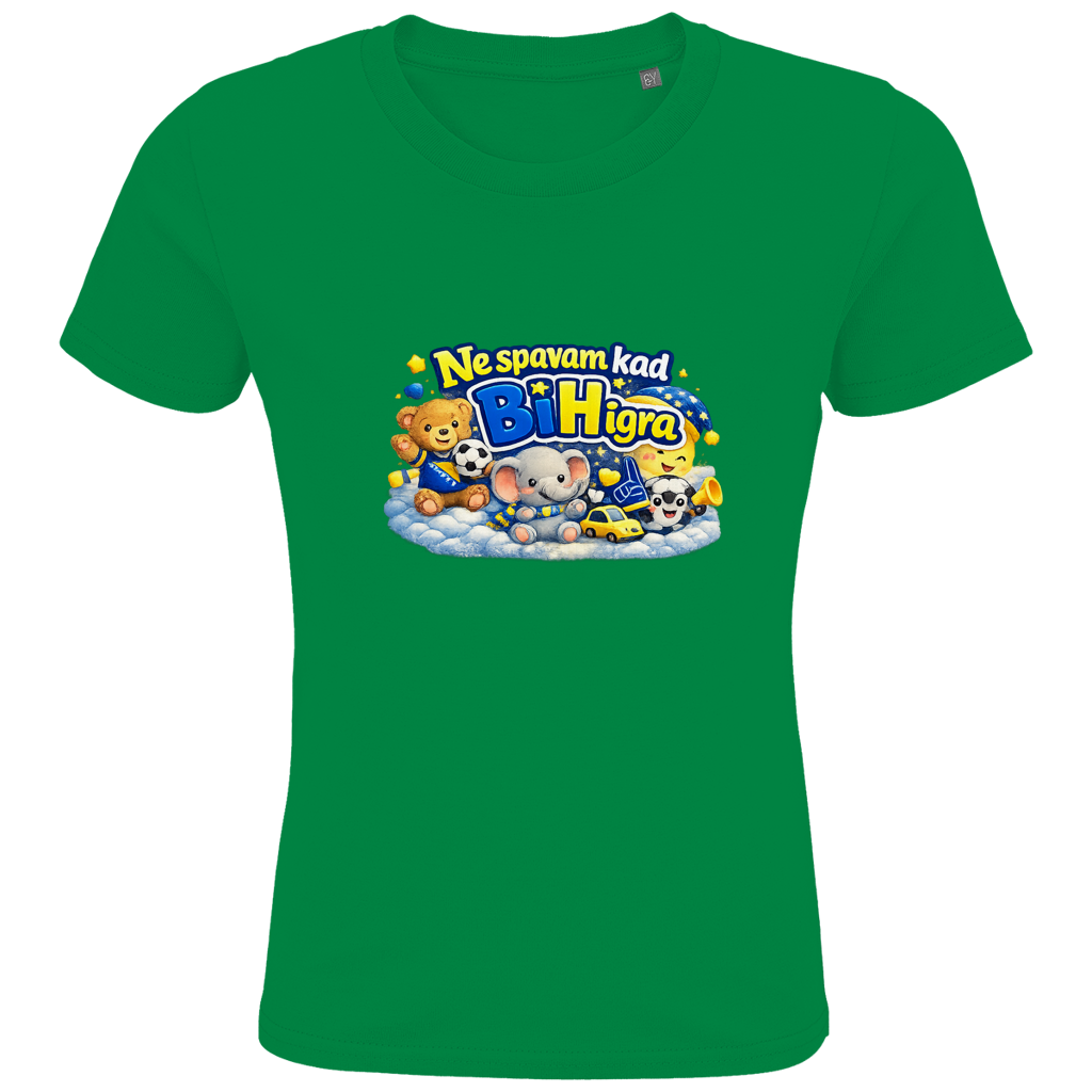 Kids Premium Organic T-Shirt - I don't sleep when BiH plays | Frontprint