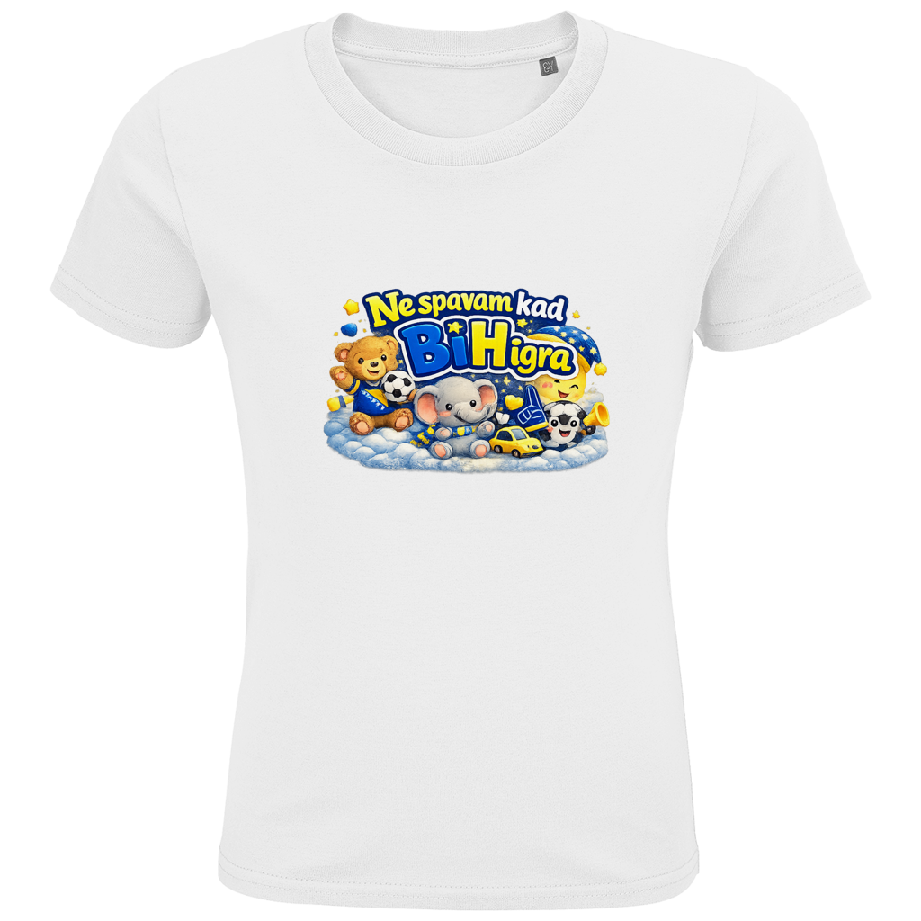 Kids Premium Organic T-Shirt - I don't sleep when BiH plays | Frontprint