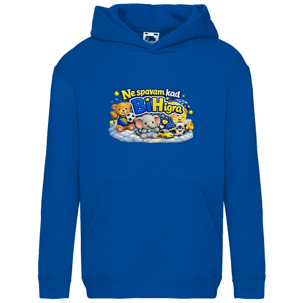 Kids Basic Hoodie - I don't sleep when Bosnia and Herzegovina plays | Frontprint