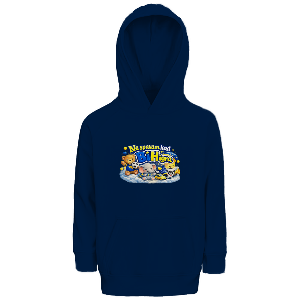 Kids Premium Organic Hoodie - I don't sleep when Bosnia and Herzegovina plays | Front print