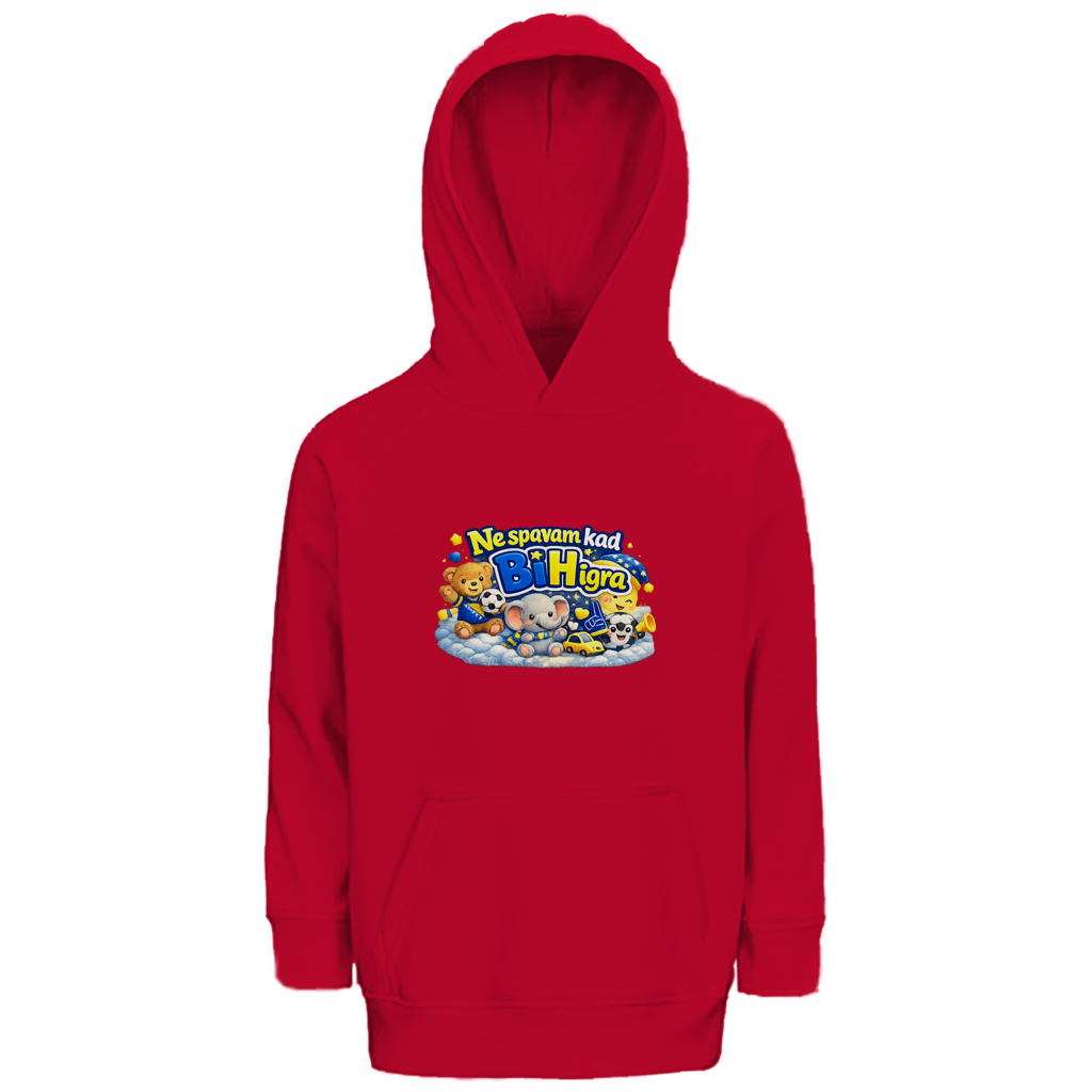 Kids Premium Organic Hoodie - I don't sleep when Bosnia and Herzegovina plays | Front print