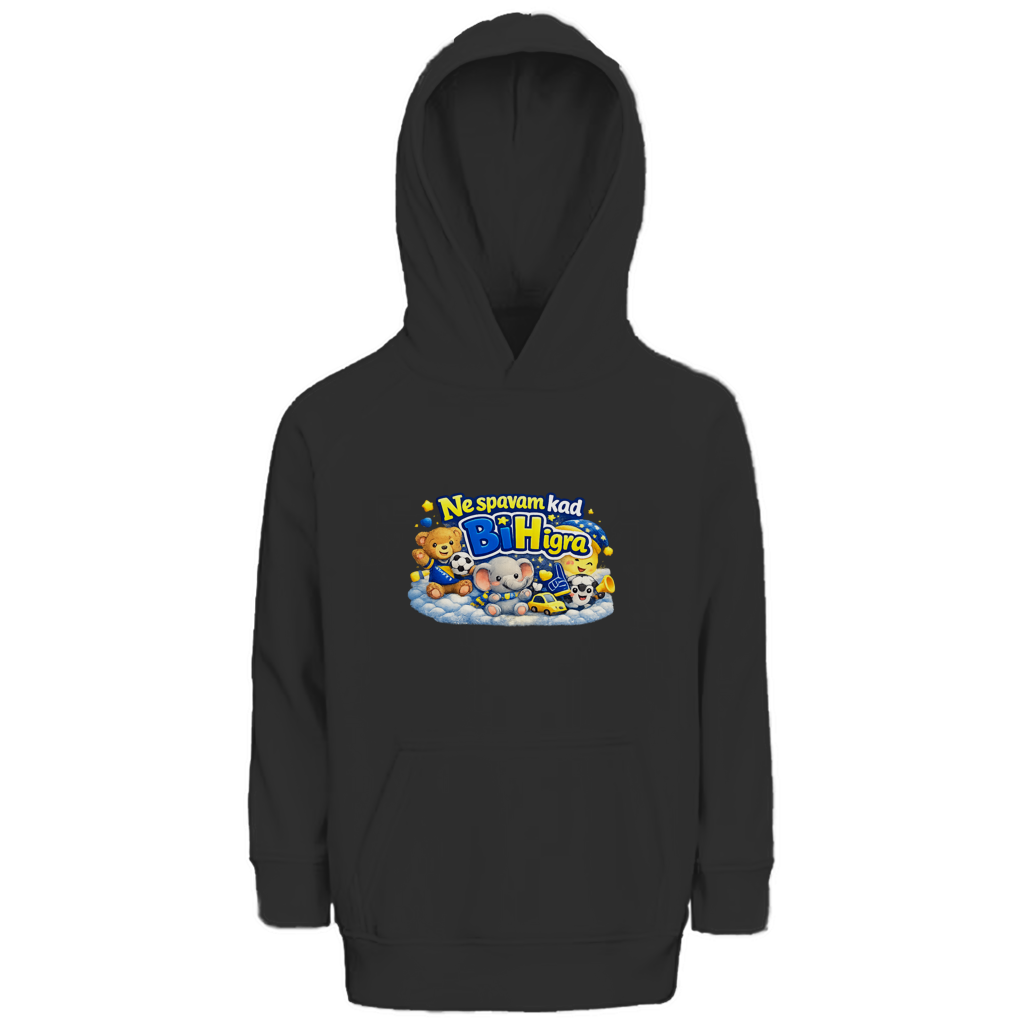 Kids Premium Organic Hoodie - I don't sleep when Bosnia and Herzegovina plays | Front print