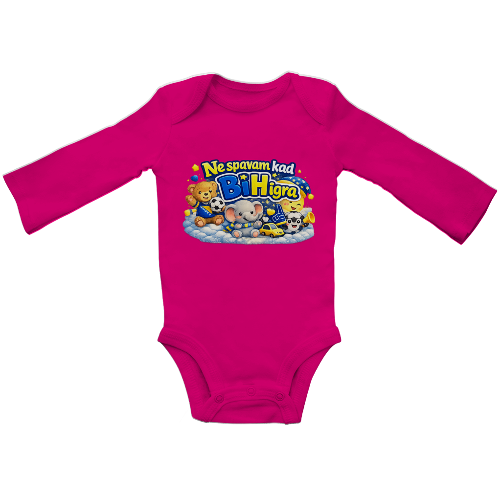Baby Bio Long Sleeve Bodysuit - I don't sleep when B&H plays | Front Print