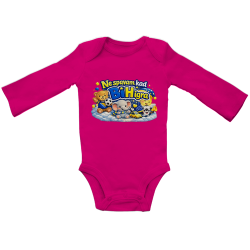 Baby Bio Long Sleeve Bodysuit - I don't sleep when B&H plays | Front Print