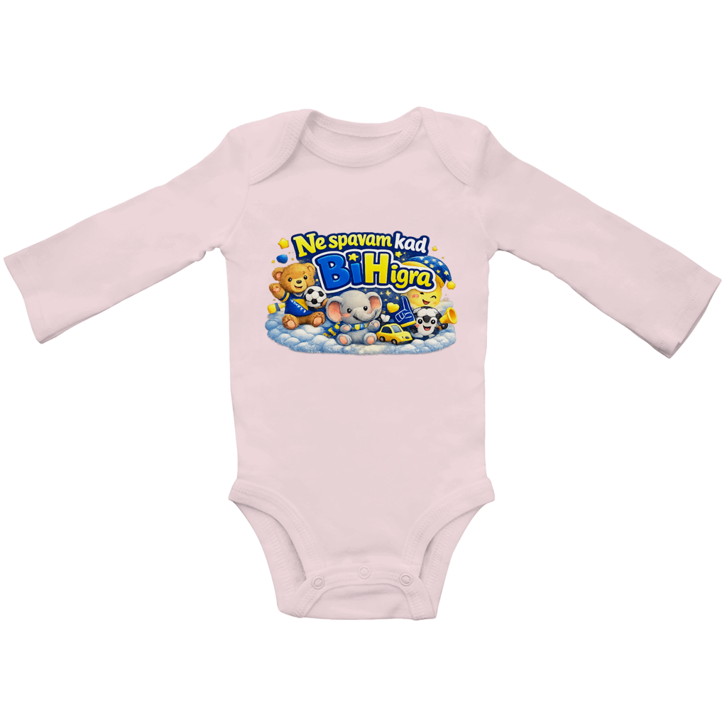 Baby Bio Long Sleeve Bodysuit - I don't sleep when B&H plays | Front Print