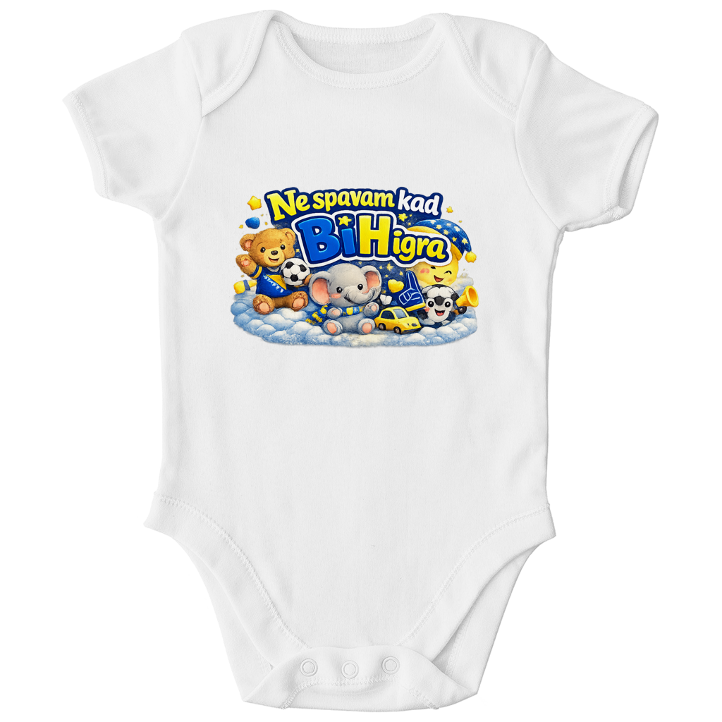 Kids Organic Bodysuit - I don't sleep when BiH plays | Front print