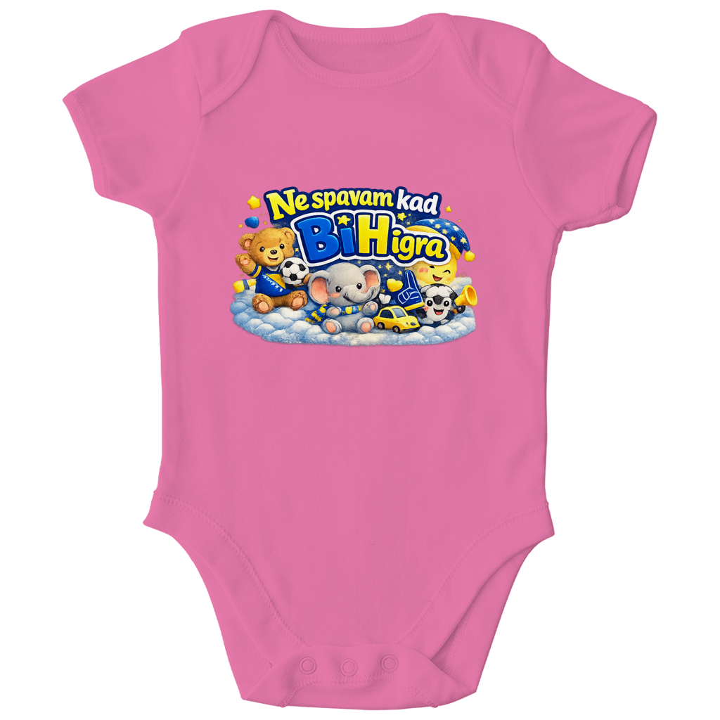 Kids Organic Bodysuit - I don't sleep when BiH plays | Front print