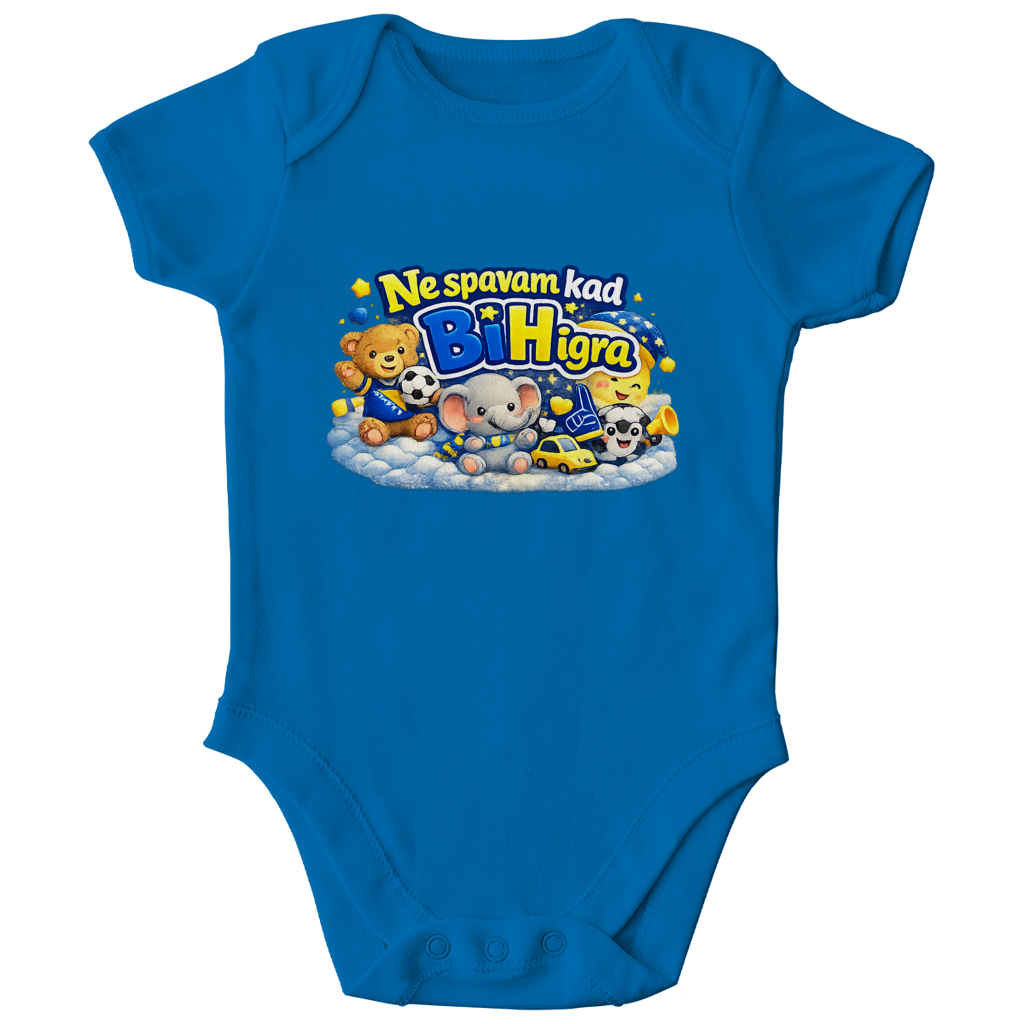 Kids Organic Bodysuit - I don't sleep when BiH plays | Front print
