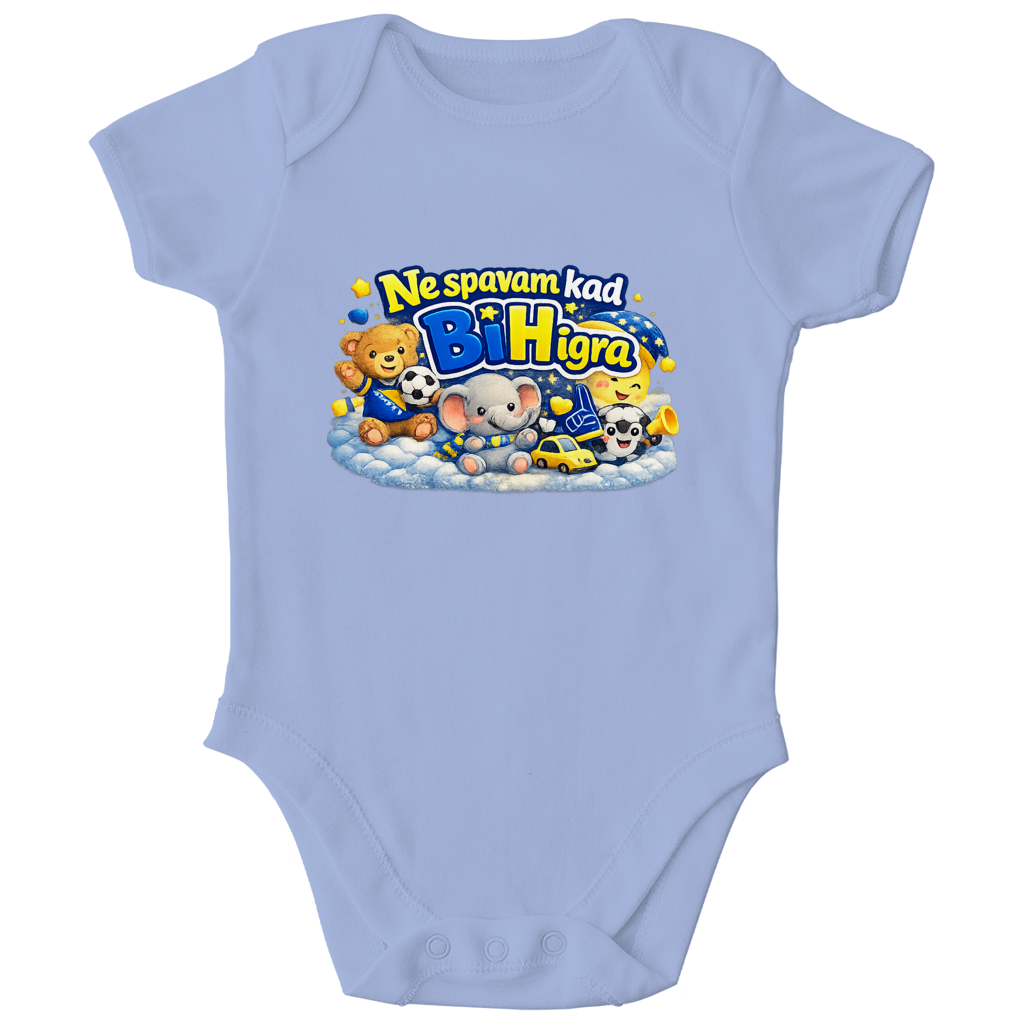 Kids Organic Bodysuit - I don't sleep when BiH plays | Front print