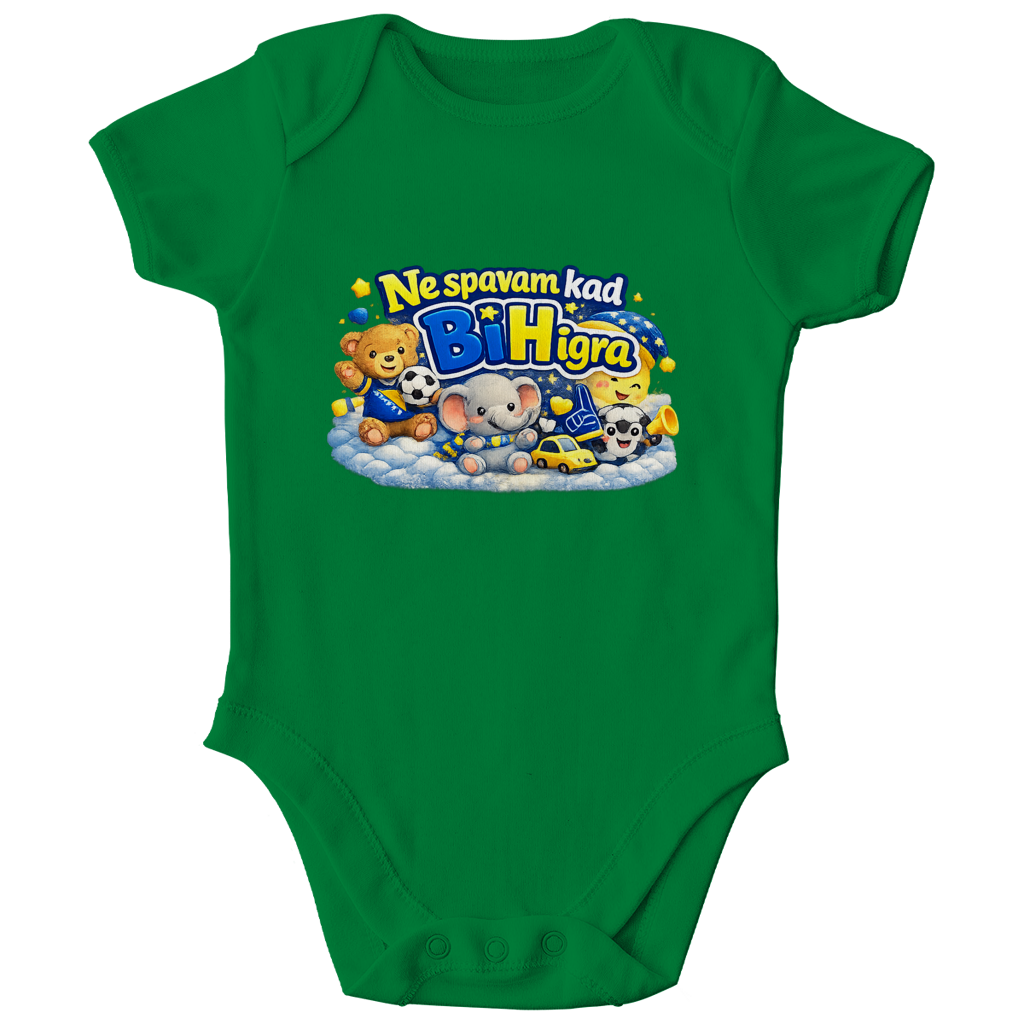 Kids Organic Bodysuit - I don't sleep when BiH plays | Front print
