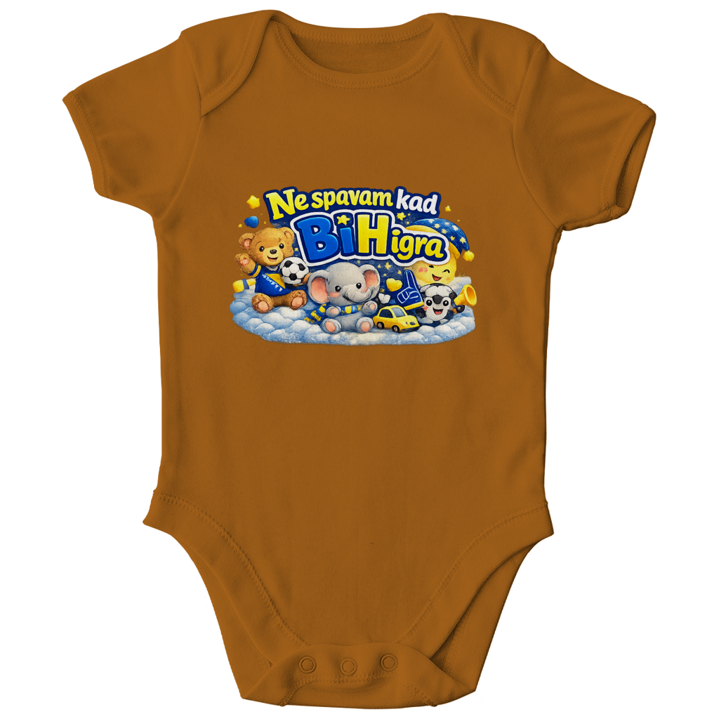 Kids Organic Bodysuit - I don't sleep when BiH plays | Front print