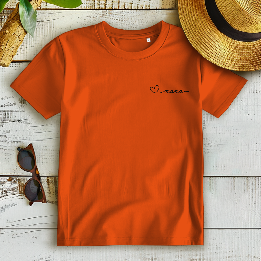 Women's Premium Organic T-Shirt - Heart Mom