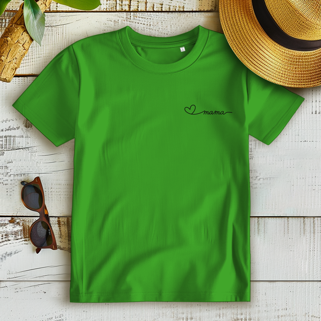 Women's Premium Organic T-Shirt - Heart Mom