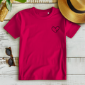 Women's Premium Organic T-Shirt - Mom Heart