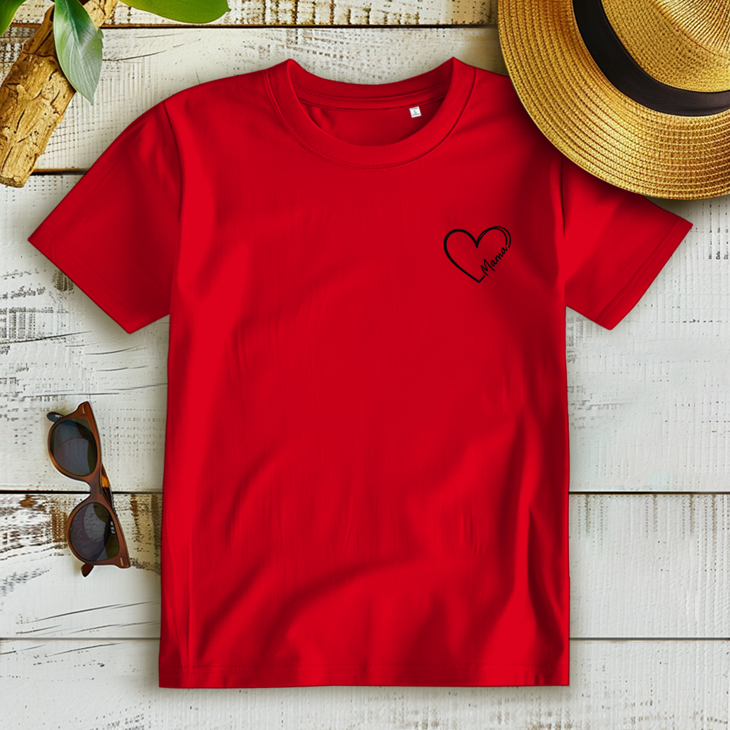 Women's Premium Organic T-Shirt - Mom Heart