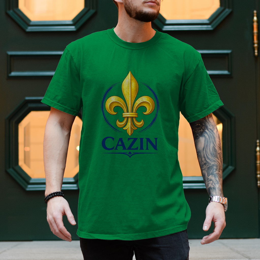 Herren T-Shirt - Cazin Bosnien Lilie Design | Frontprint