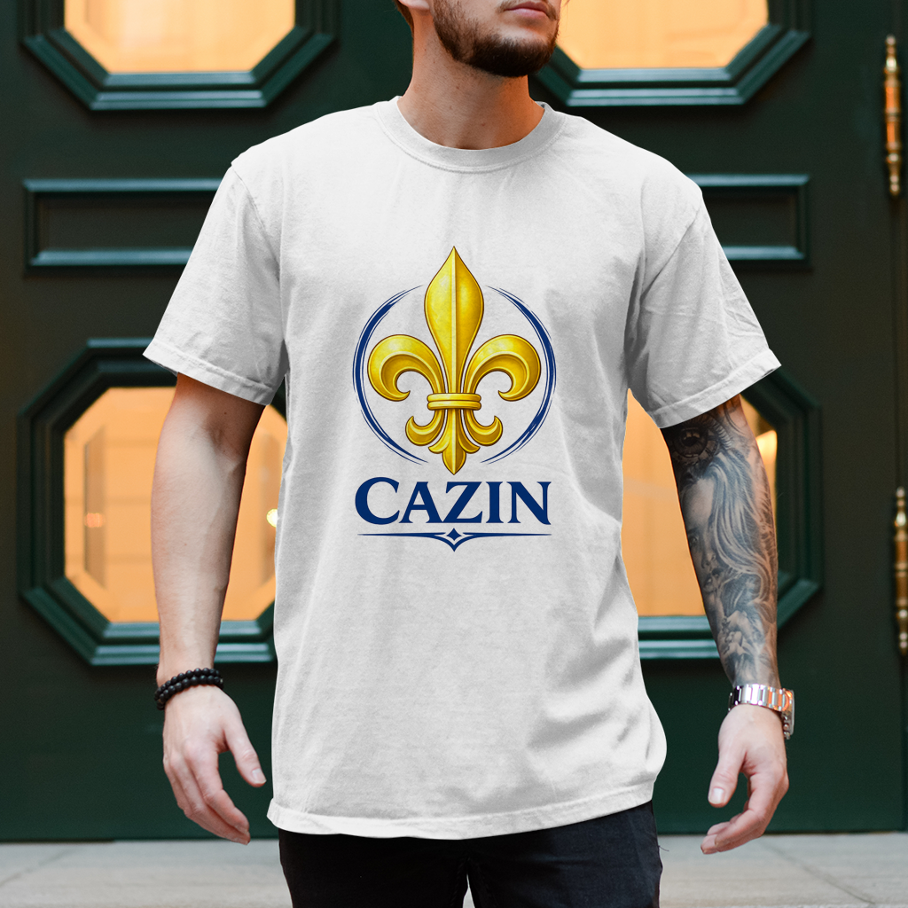 Herren T-Shirt - Cazin Bosnien Lilie Design | Frontprint