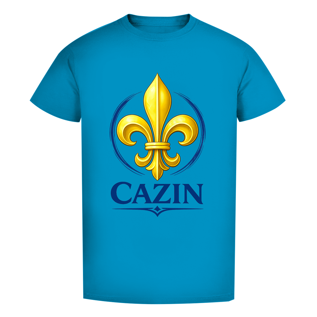 Cazin Bosnien Herren Premium Bio T-Shirt mit Bosnischer Lilie | Bio Baumwolle