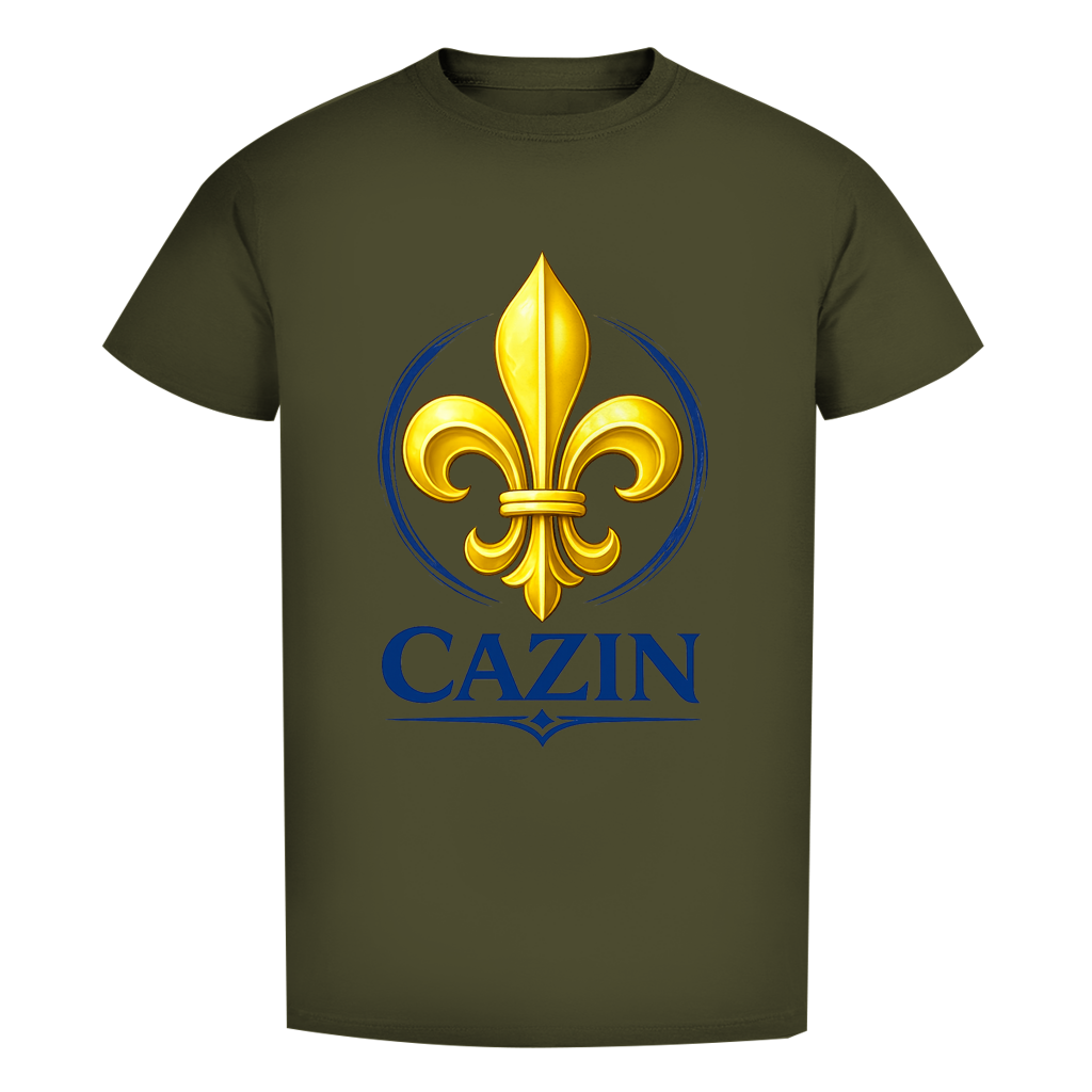 Cazin Bosnien Herren Premium Bio T-Shirt mit Bosnischer Lilie | Bio Baumwolle