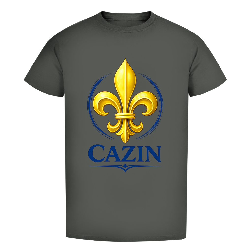 Cazin Bosnien Herren Premium Bio T-Shirt mit Bosnischer Lilie | Bio Baumwolle