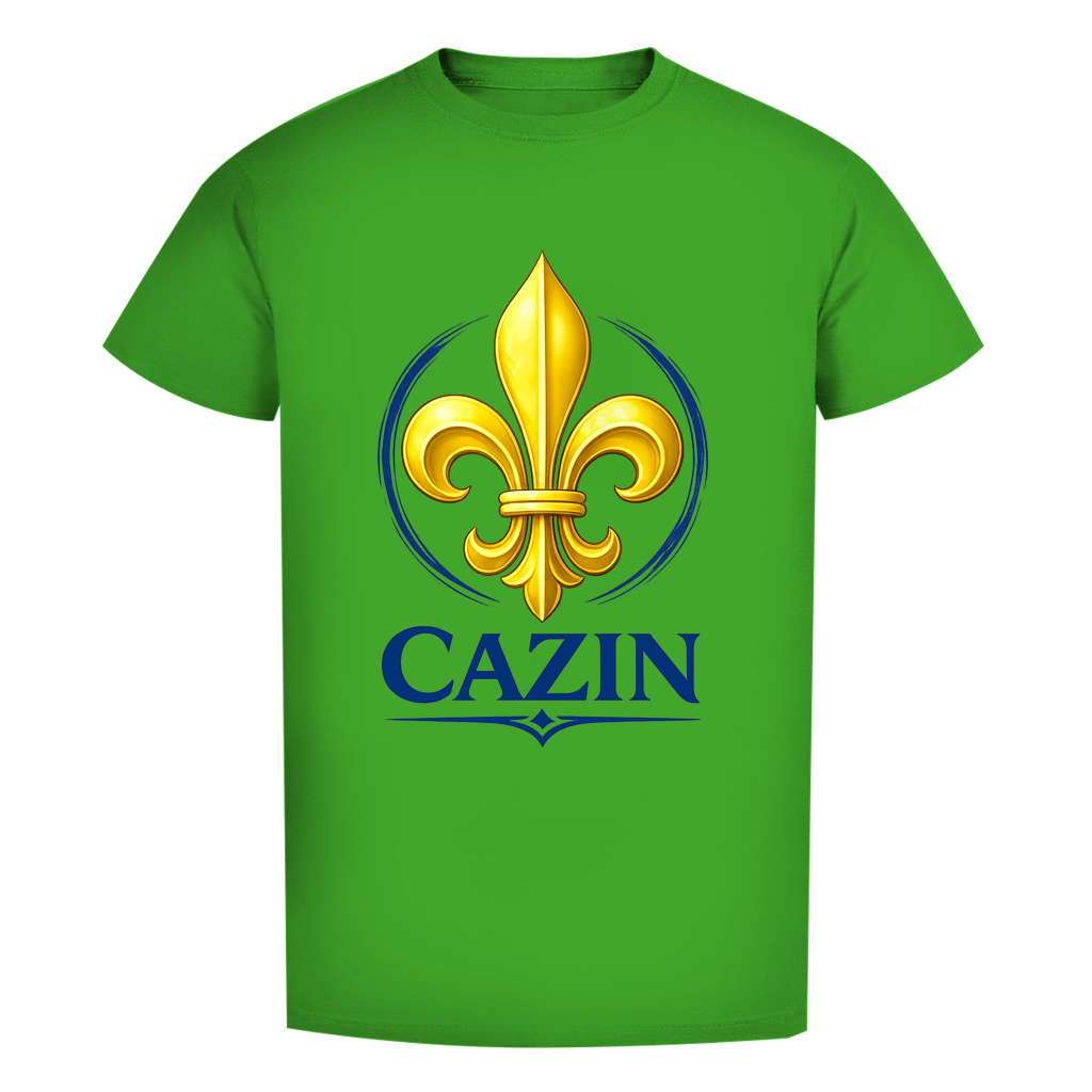 Cazin Bosnien Herren Premium Bio T-Shirt mit Bosnischer Lilie | Bio Baumwolle