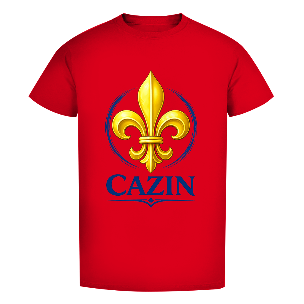 Cazin Bosnien Herren Premium Bio T-Shirt mit Bosnischer Lilie | Bio Baumwolle