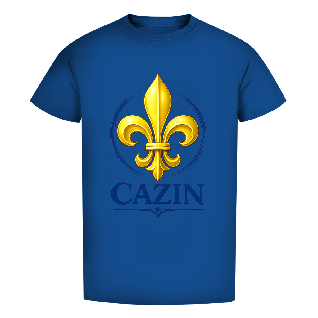 Cazin Bosnien Herren Premium Bio T-Shirt mit Bosnischer Lilie | Bio Baumwolle