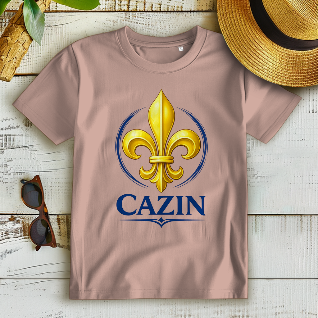 Cazin Bosnien Damen Premium Bio T-Shirt mit Bosnischer Lilie | Bio Baumwolle