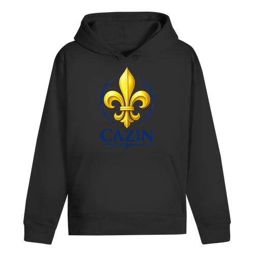 Cazin Bosnien Herren Premium Hoodie mit Bosnischer Lilie | Bio Kapuzenpullover